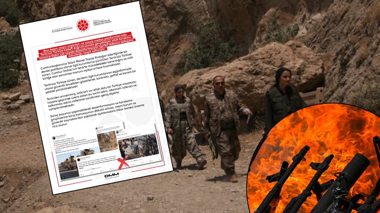 &quot;Terörsüz Türkiye&quot; sürecinde dezenformasyon uyarısı! &quot;Kararlı adımlar sürüyor&quot;