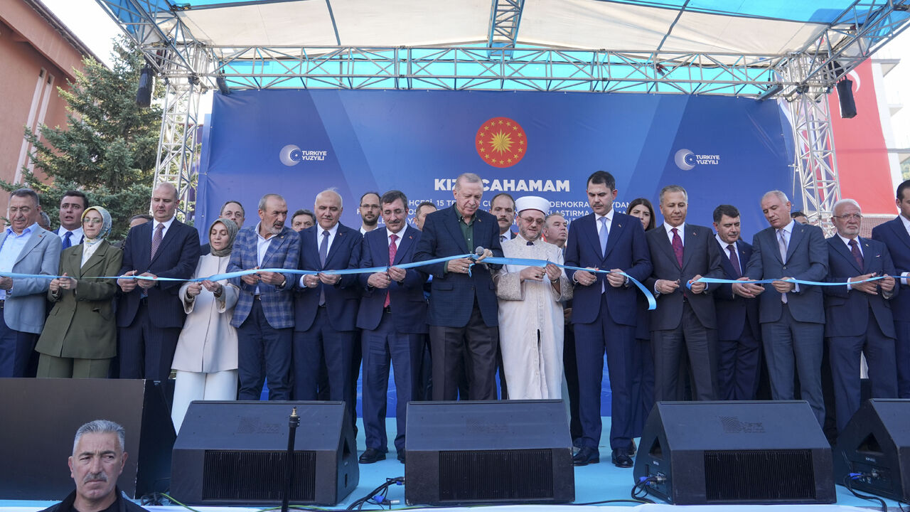 Ankara'da toplu açılış töreni! Kurdeleyi Cumhurbaşkanı Erdoğan kesti - 4. Resim