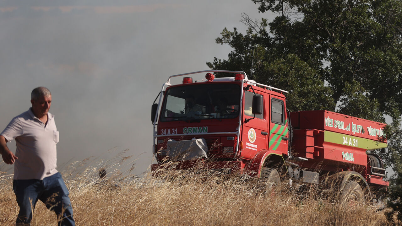 Kırklareli'nde orman yangını! Ekipler teyakkuza geçti: Havadan ve karadan müdahale başladı - 1. Resim