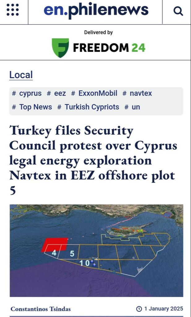 Rum Yönetimi'nin korsan planı belli oldu: Türkiye ve KKTC’nin yetki alanlarına göz diktiler - 1. Resim