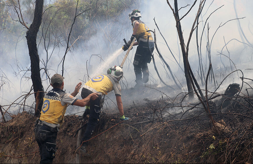Suriye'nin ciğerleri 10 gündür yanıyor! 14 bin hektar küle döndü, mayınlar müdahaleyi engelliyor - 2. Resim