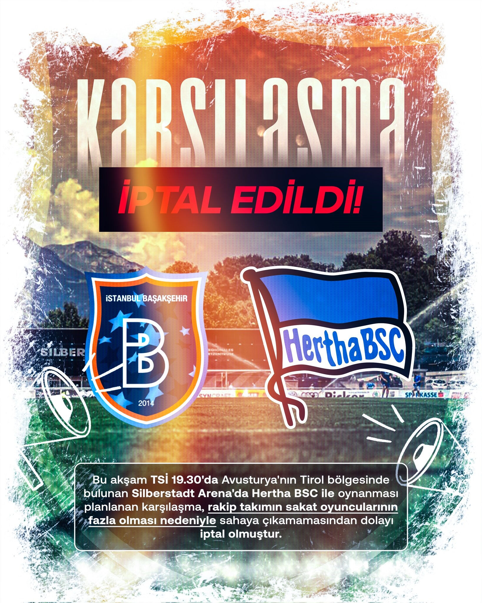 Başakşehir'in hazırlık maçı iptal edildi! İşte gerekçesi - 1. Resim