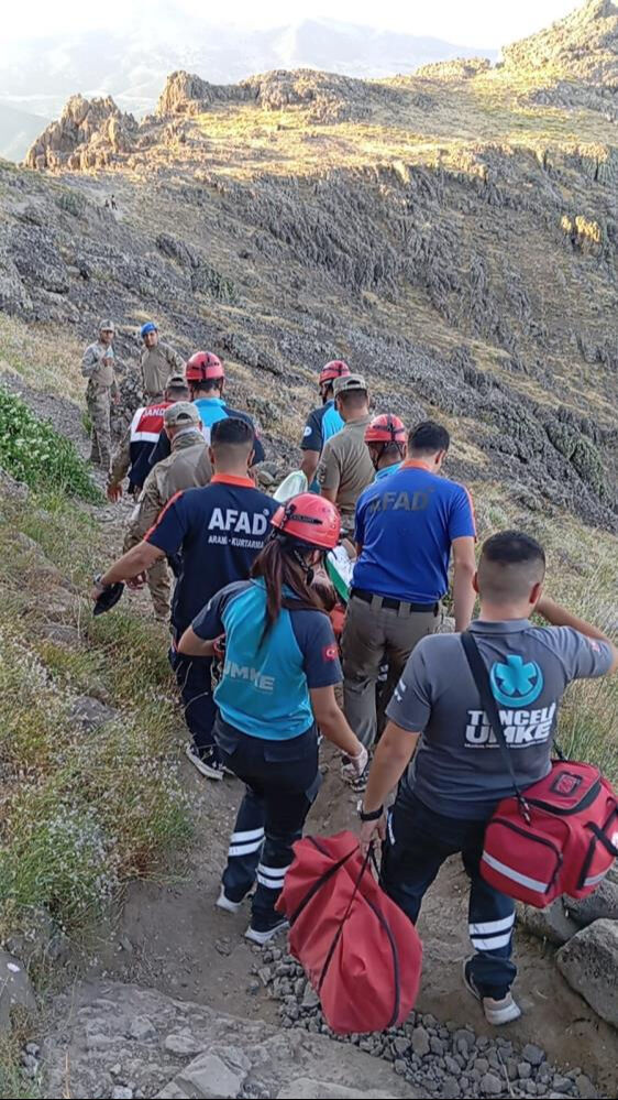 Tunceli'de dağa çıkan kadın kayalıklardan düştü - 2. Resim