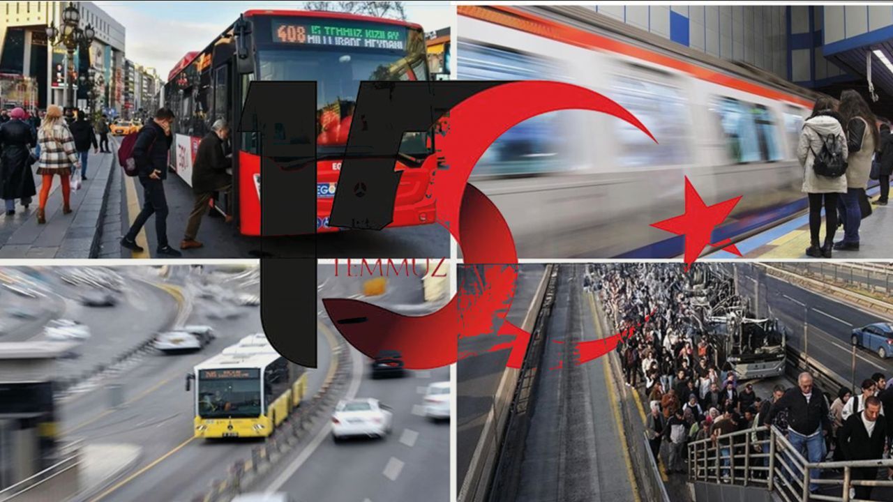 15 Temmuz otobüsler ücretsiz mi 2025? Otobüsler, metrolar, marmaray, izban, başkentray, vapurların ücret durumu araştırılıyor 15 Temmuz otobüsler ücretsiz mi 2025? Otobüsler, metrolar, marmaray, izban, başkentray, vapurların ücret durumu araştırılıyor