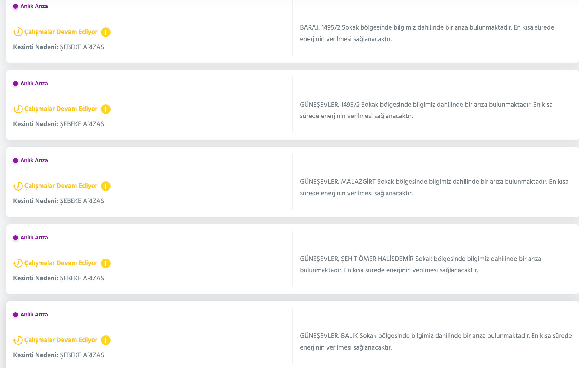 Ankara elektrik kesintisi sorgulama listesi! 14-15 Temmuz'da elektrikler ne zaman gelecek? - 8. Resim