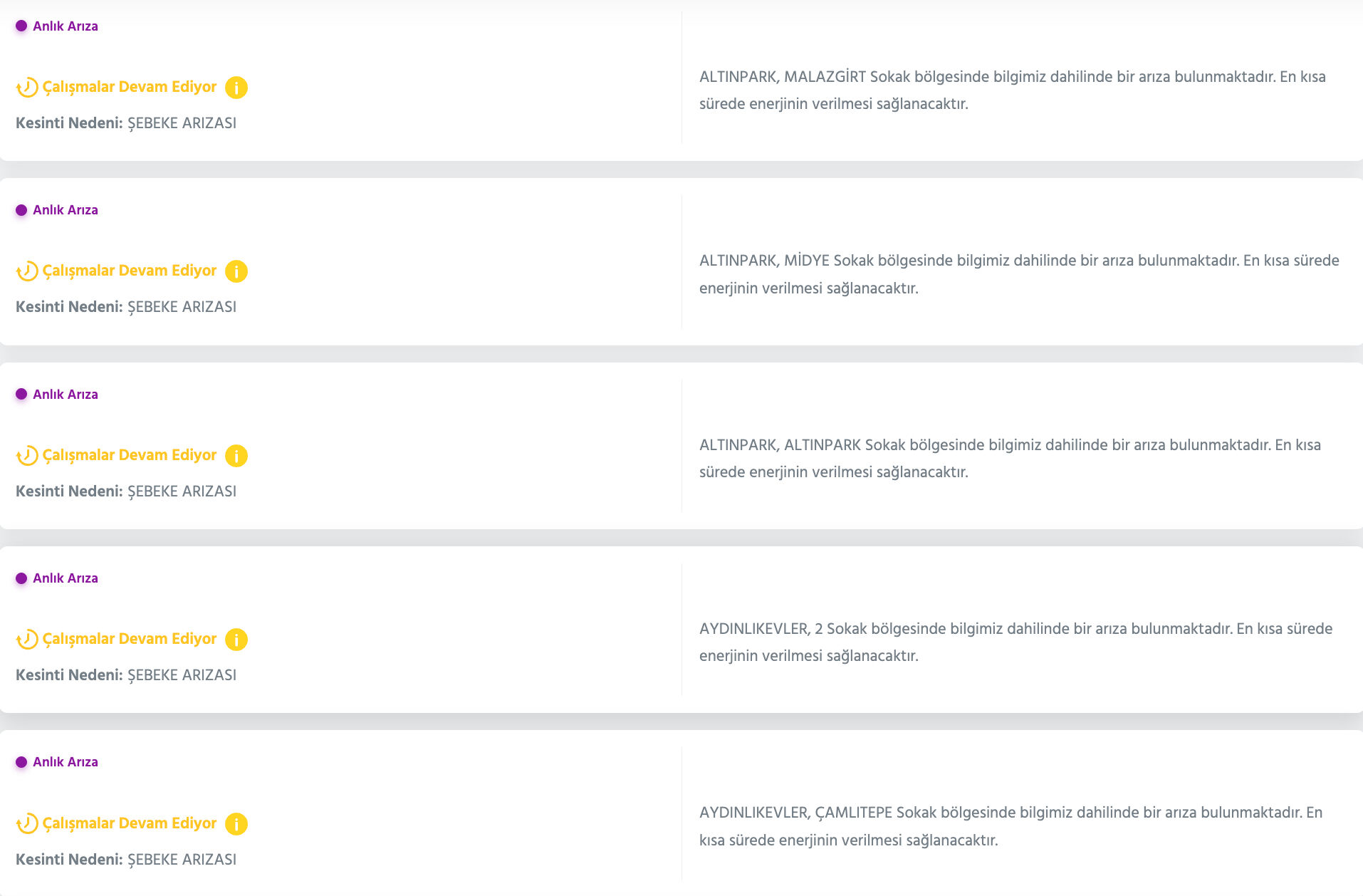 Ankara elektrik kesintisi sorgulama listesi! 14-15 Temmuz'da elektrikler ne zaman gelecek? - 7. Resim