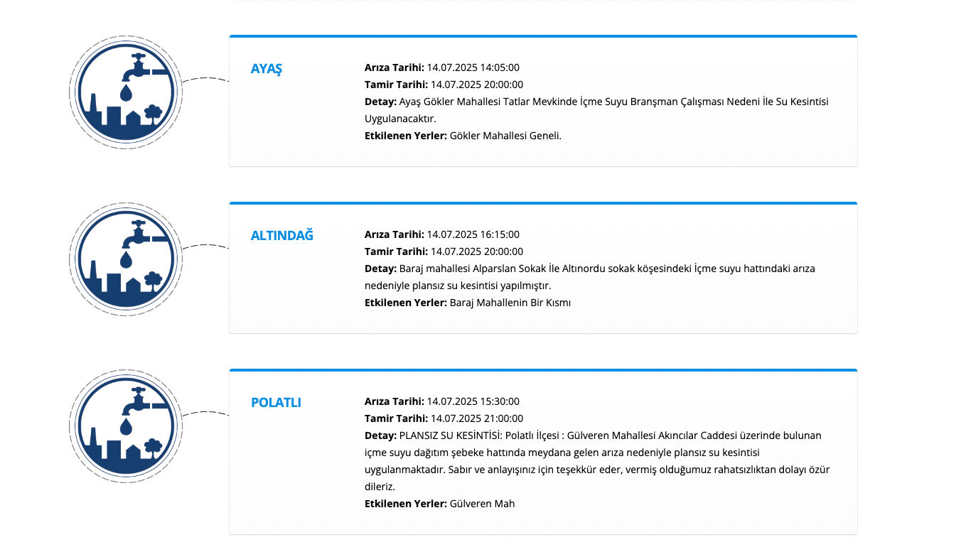 Ankara su kesintisi 14 Temmuz ASKİ: Ankara'da sular ne zaman gelecek, saat kaçta? - 3. Resim