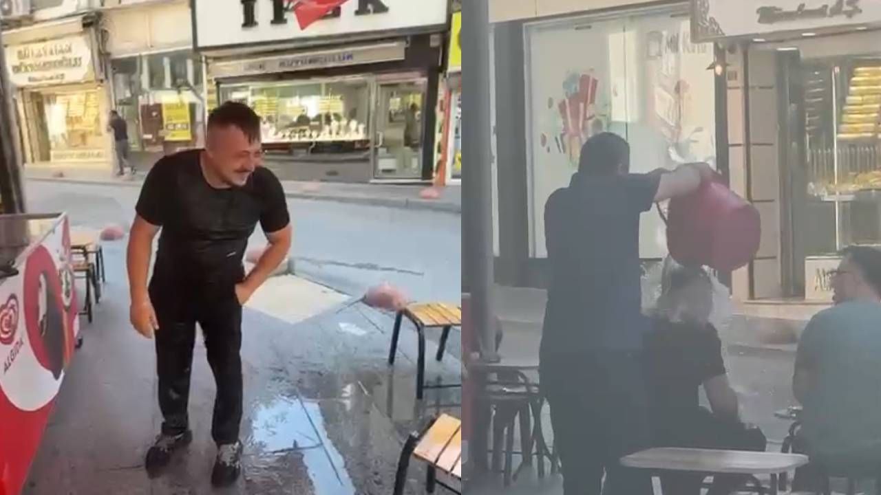 Sıcakta serinleten görüntüler! Tokat'ta iki arkadaşın şakası sosyal medyayı salladı Sıcakta serinleten görüntüler! Tokat'ta iki arkadaşın şakası sosyal medyayı salladı