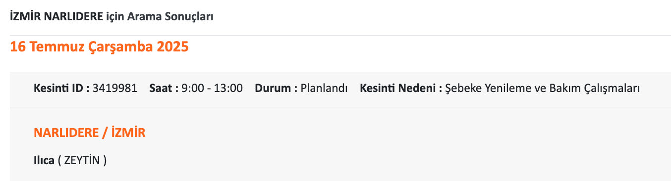 16 Temmuz Gediz Elektrik kesintisi sorgulama! İzmir'de elektrikler ne zaman gelecek? - 15. Resim