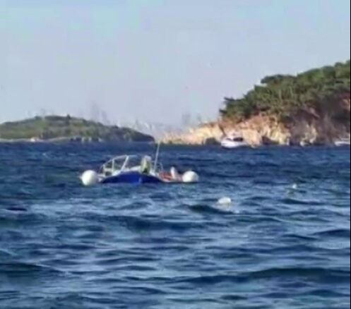 Heybeliada açıklarında can pazarı! Motoryatın çarptığı tekne battı, 7 kişi denize düştü - 1. Resim