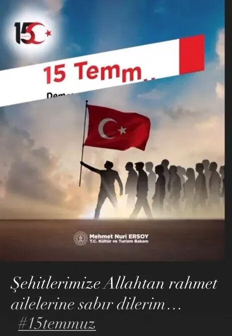 O geceyi unutmadılar! Ünlülerin 15 Temmuz paylaşımları gündem oldu - 7. Resim