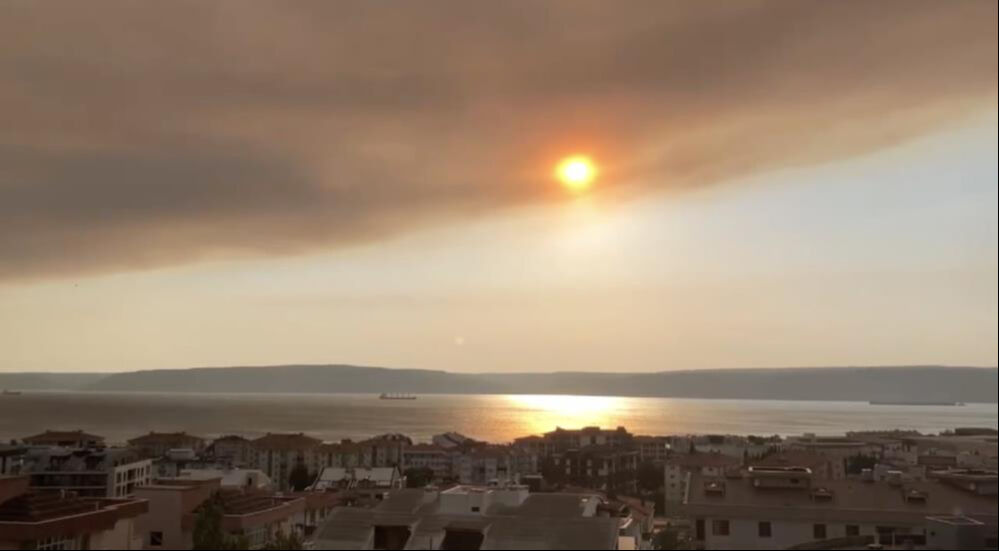 Tekirdağ'da yangın ilçeye ulaştı, mahalleler boşaltıldı! Kent diken üstünde Tekirdağ'da yangın ilçeye ulaştı, mahalleler boşaltıldı! Kent diken üstünde - 6. Resim