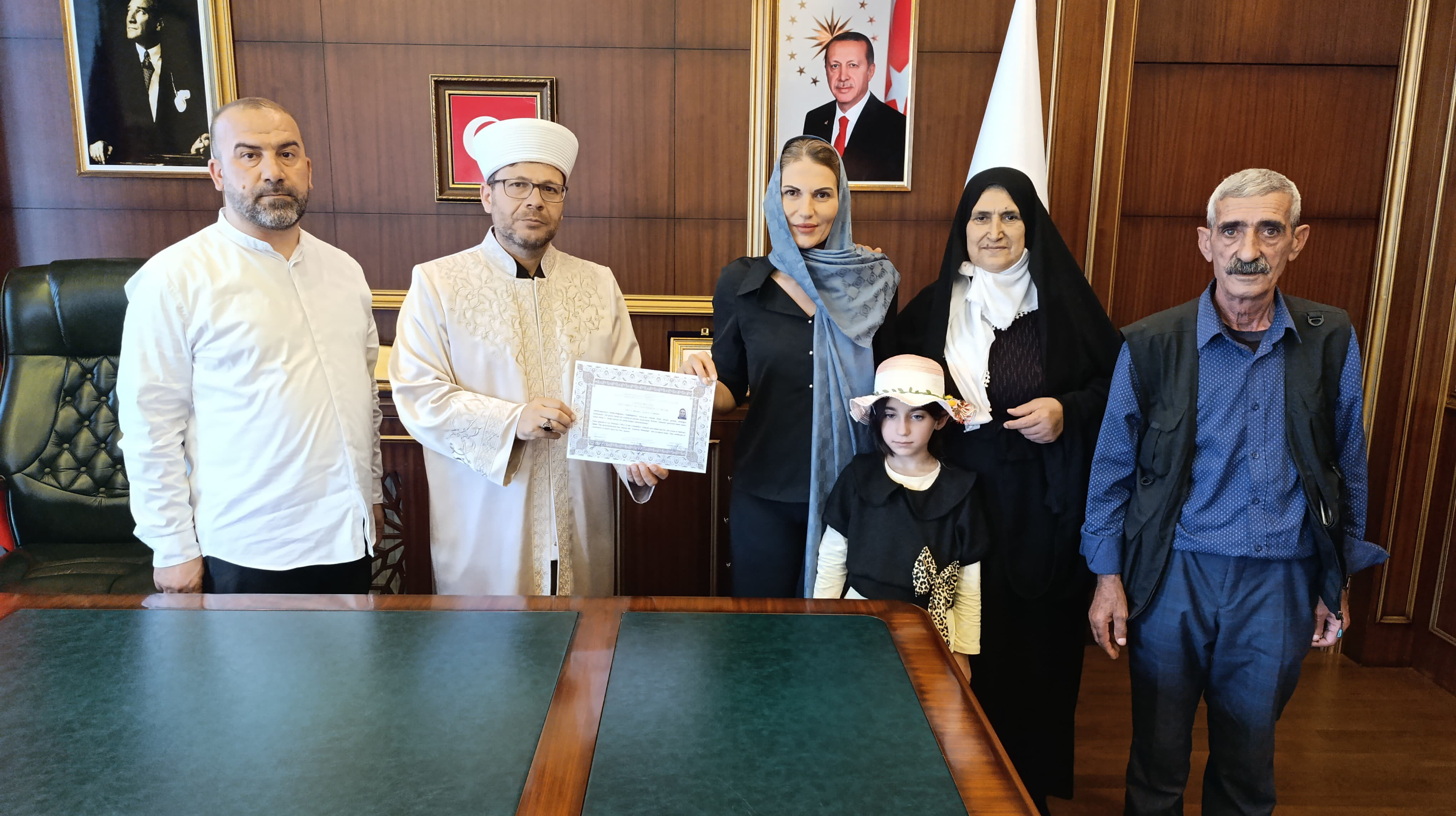 Bingöl'de Müslüman oldu, ismini 