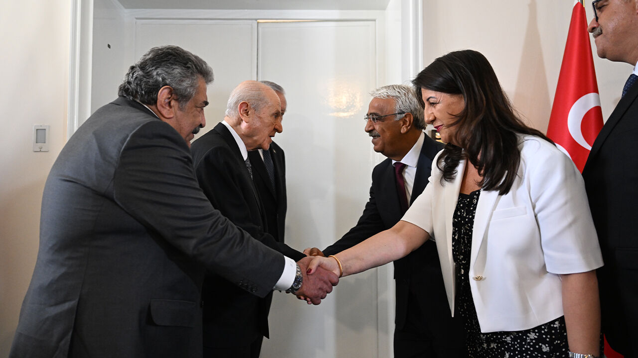 DEM Parti heyetinden Devlet Bahçeli'ye ziyaret - 1. Resim