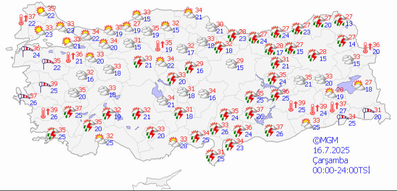Meteoroloji'den bir haftalık tahmin! Beklenen oldu, harita yeniden renk değiştirdi - 1. Resim