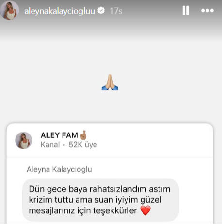 Klip çekiminde hastaneye kaldırılan Aleyna Kalaycıoğlu’ndan haber var - 3. Resim