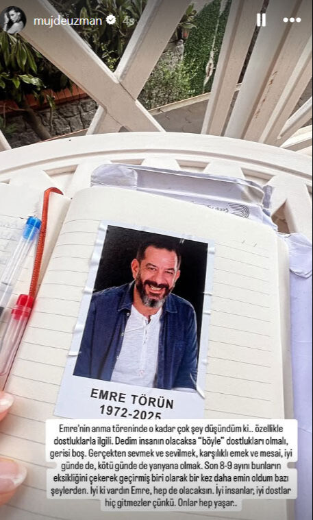 Müjde Uzman’dan yakın dostu Emre Törün’e veda: İyi ki vardın, hep olacaksın - 3. Resim