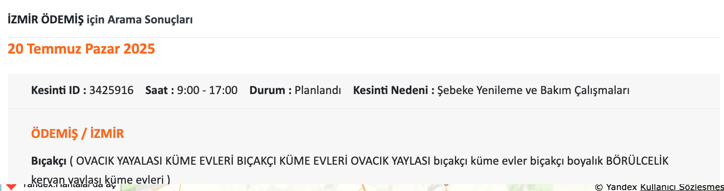20 Temmuz İzmir elektrik kesintisi sorgulama! GDZ Elektrik uyardı, İzmir'de elektrikler ne zaman gelecek? - 12. Resim
