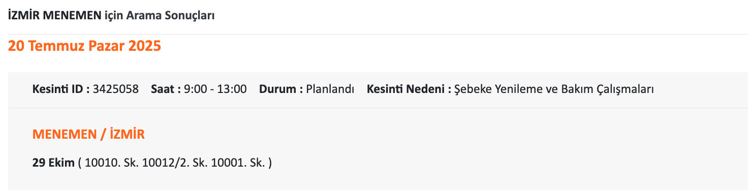 20 Temmuz İzmir elektrik kesintisi sorgulama! GDZ Elektrik uyardı, İzmir'de elektrikler ne zaman gelecek? - 11. Resim