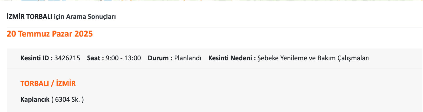 20 Temmuz İzmir elektrik kesintisi sorgulama! GDZ Elektrik uyardı, İzmir'de elektrikler ne zaman gelecek? - 14. Resim