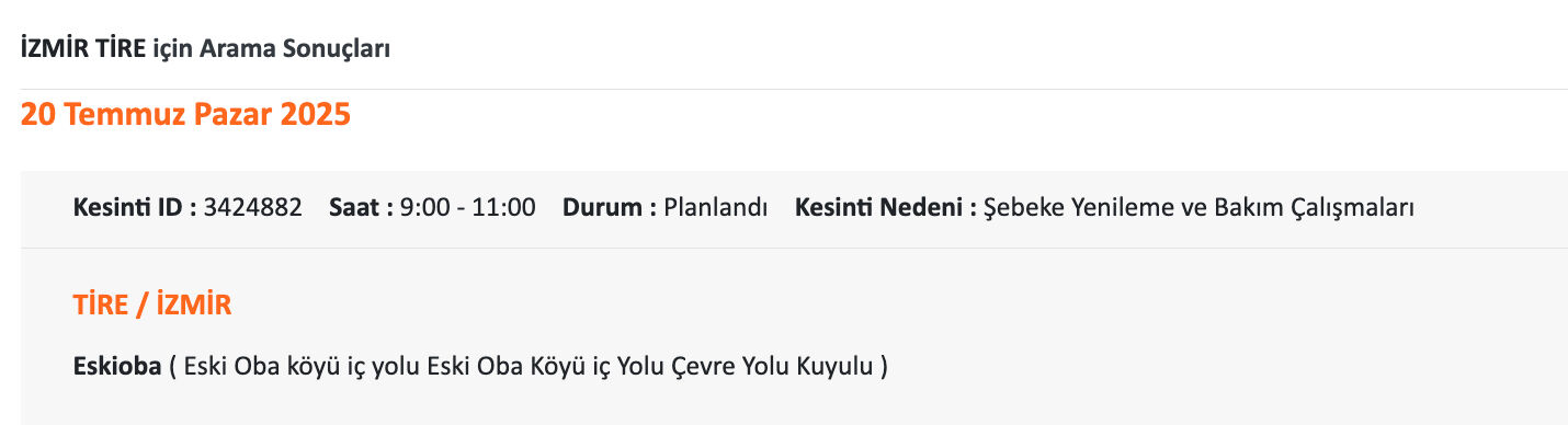 20 Temmuz İzmir elektrik kesintisi sorgulama! GDZ Elektrik uyardı, İzmir'de elektrikler ne zaman gelecek? - 13. Resim