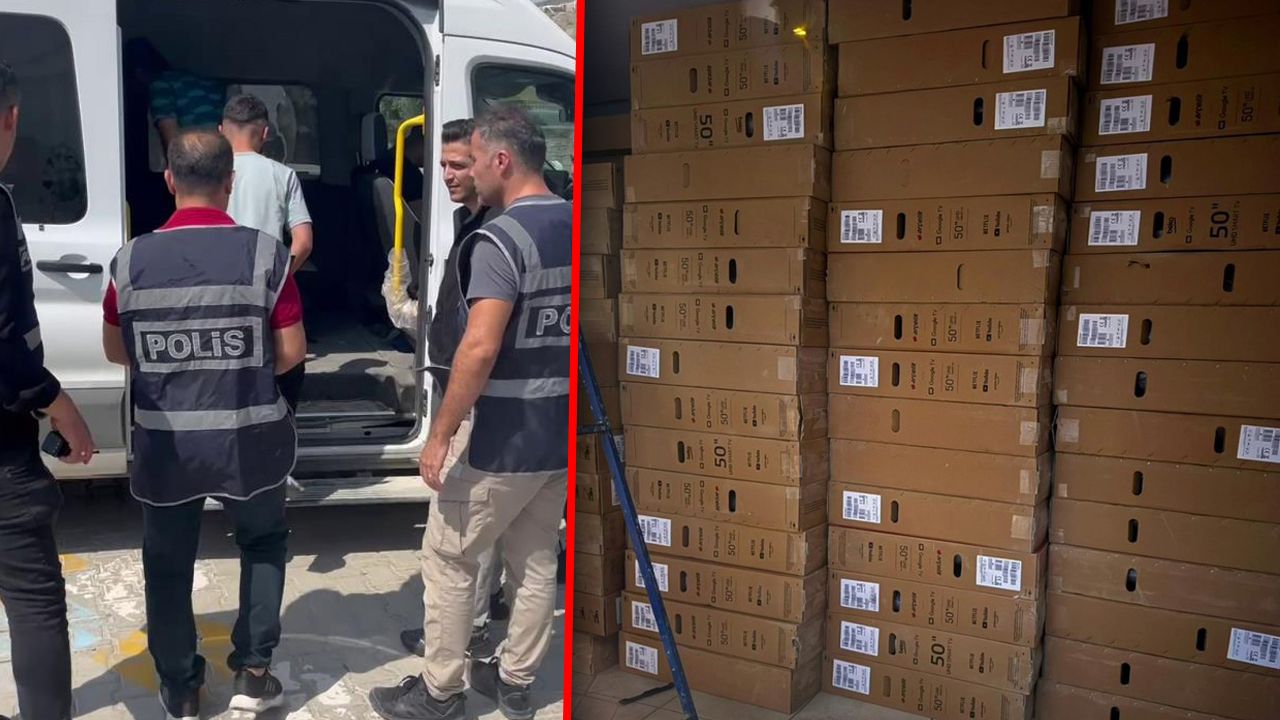 25 milyon TL&#039;lik dolandırıcılık!  400 televizyon bulundu: 3 tutuklama