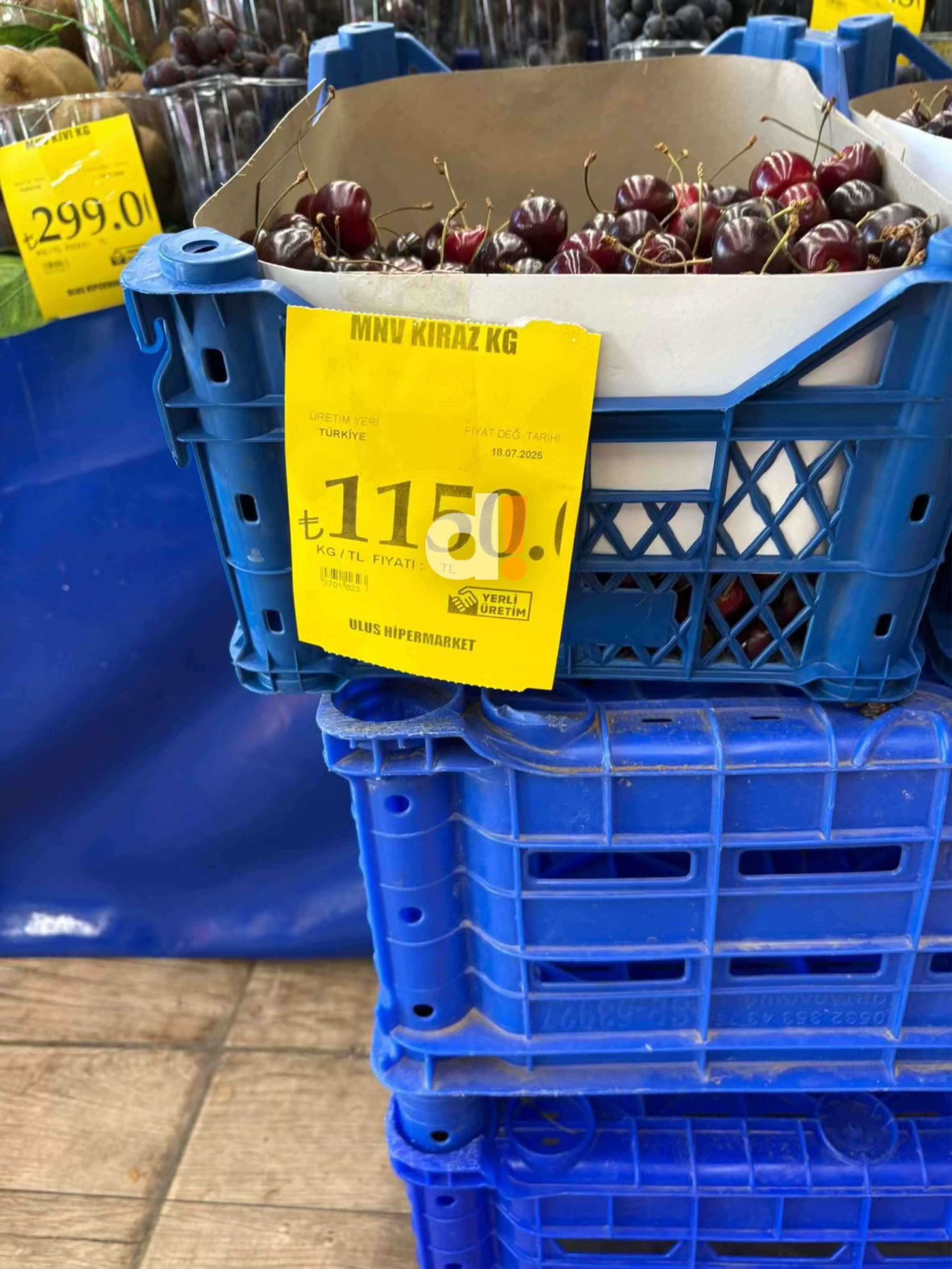 Bunu da gördük! Kirazın kilo fiyatı 1000 lirayı aştı - 1. Resim