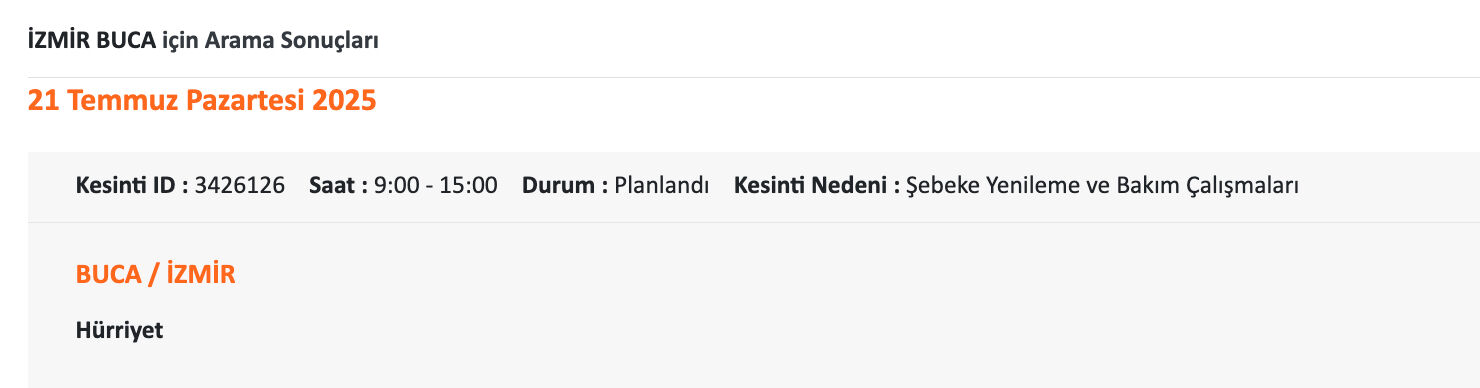 Çeşme, Karşıya, Menemen elektrik kesintisi sorgulama 21 Temmuz 2025! İzmir'de elektrikler ne zaman gelecek? Çeşme, Karşıya, Menemen elektrik kesintisi sorgulama 21 Haziran 20205! İzmir'de elektrikler ne zaman gelecek? - 8. Resim