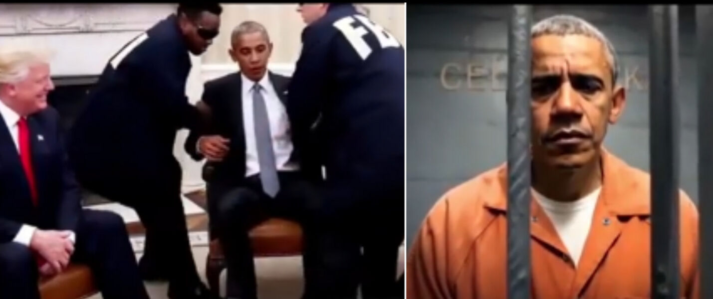 Trump’ın skandal paylaşımı çok konuşulacak: Obama’yı Oval Ofis’te yaka paça gözaltına aldırdı! - 1. Resim