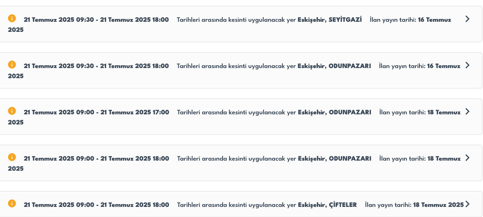 22 Temmuz OEDAŞ Eskişehir elektrik kesintisi sorgulama! Eskişehir'de elektrikler ne zaman gelecek? 22 Temmuz OEDAŞ Eskişehir elektrik kesintisi sorgulama! Eskişehir'de elektrikler ne zaman gelecek? - 3. Resim