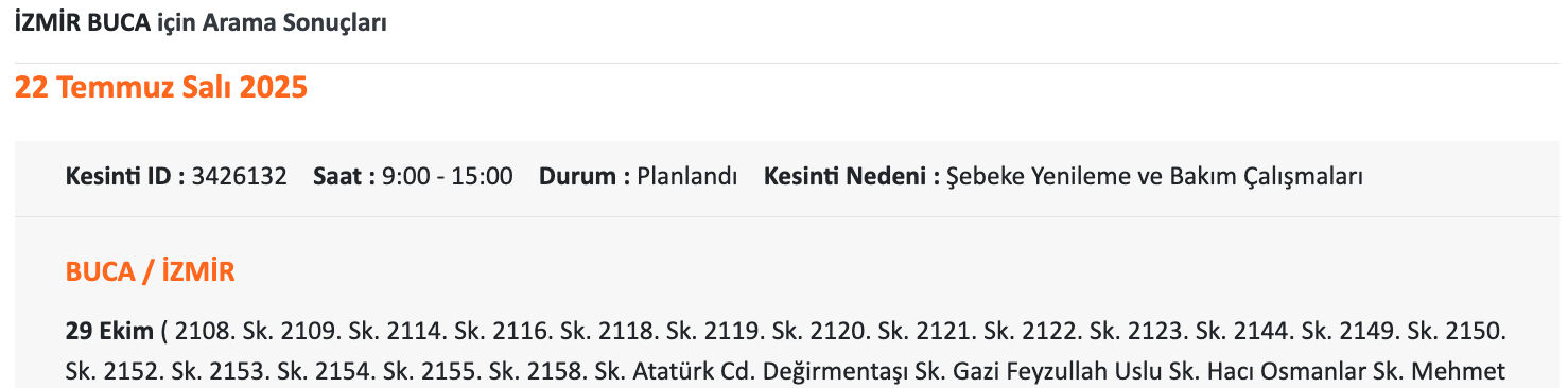 Gediz Elektrik'ten uzun süreli elektrik kesintisi uyarısı! 22 Temmuz İzmir'de elektrikler ne zaman gelecek? Gediz Elektrik'ten uzun süreli elektrik kesintisi uyarısı! 22 Temmuz İzmir'de elektrikler ne zaman gelecek? - 6. Resim