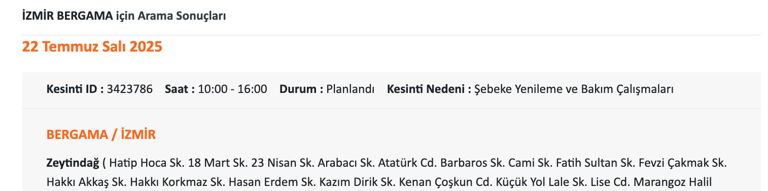 Gediz Elektrik'ten uzun süreli elektrik kesintisi uyarısı! 22 Temmuz İzmir'de elektrikler ne zaman gelecek? Gediz Elektrik'ten uzun süreli elektrik kesintisi uyarısı! 22 Temmuz İzmir'de elektrikler ne zaman gelecek? - 4. Resim