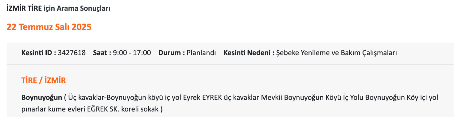 Gediz Elektrik'ten uzun süreli elektrik kesintisi uyarısı! 22 Temmuz İzmir'de elektrikler ne zaman gelecek? Gediz Elektrik'ten uzun süreli elektrik kesintisi uyarısı! 22 Temmuz İzmir'de elektrikler ne zaman gelecek? - 12. Resim