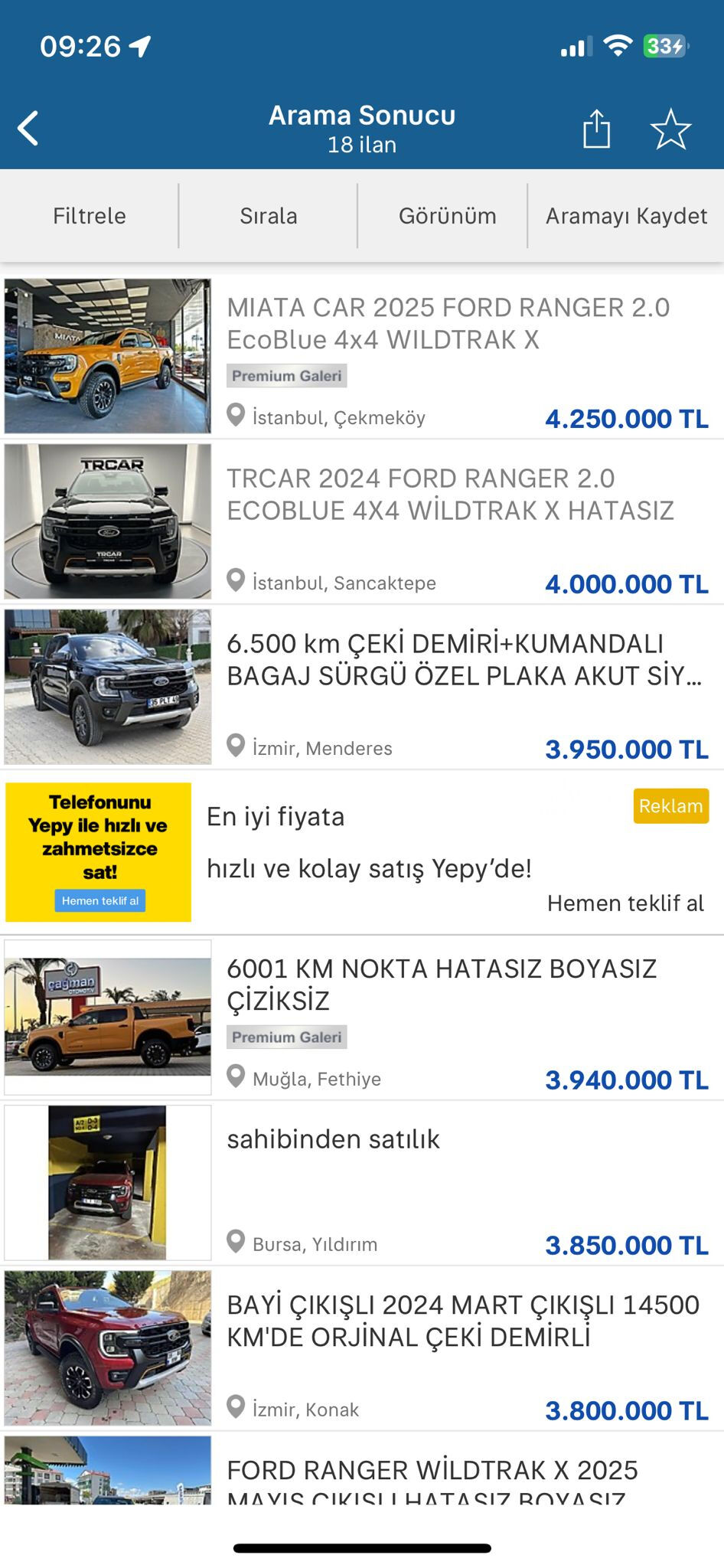 ÖTV arttı, ikinci el Pick-Up fiyatları uçtu! Stokçular bir ayda 1,5 milyon lira kazandı - 2. Resim