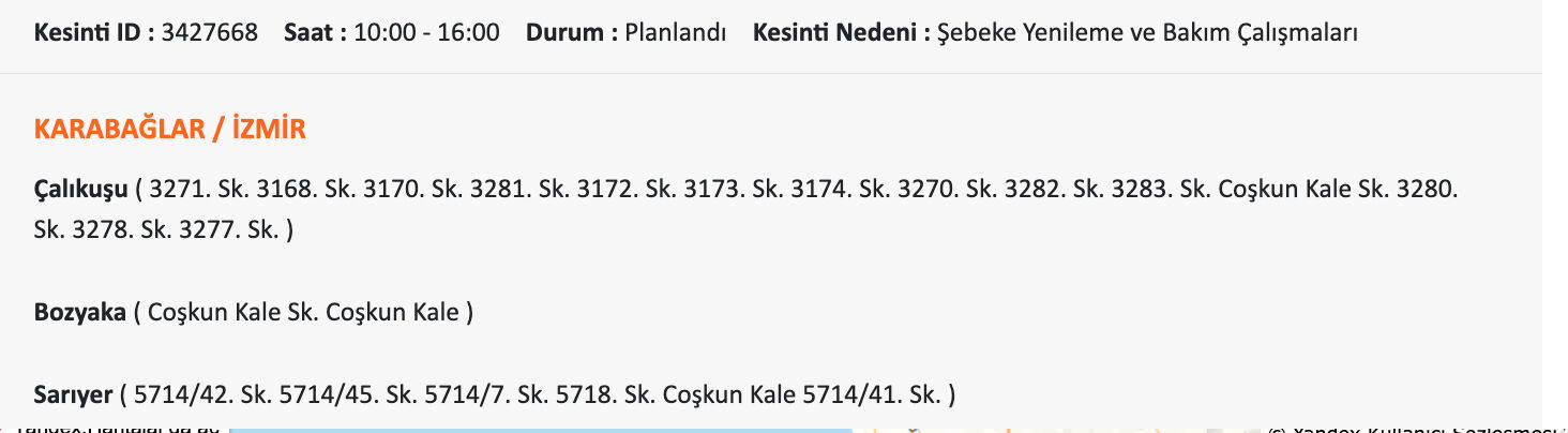 23 Temmuz İzmir planlı elektrik kesintisi! İzmir'de elektrikler ne zaman gelecek? 23 Temmuz İzmir planlı elektrik kesintisi! İzmir'de elektrikler ne zaman gelecek? - 6. Resim