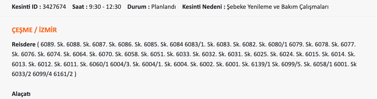 23 Temmuz İzmir planlı elektrik kesintisi! İzmir'de elektrikler ne zaman gelecek? 23 Temmuz İzmir planlı elektrik kesintisi! İzmir'de elektrikler ne zaman gelecek? - 4. Resim