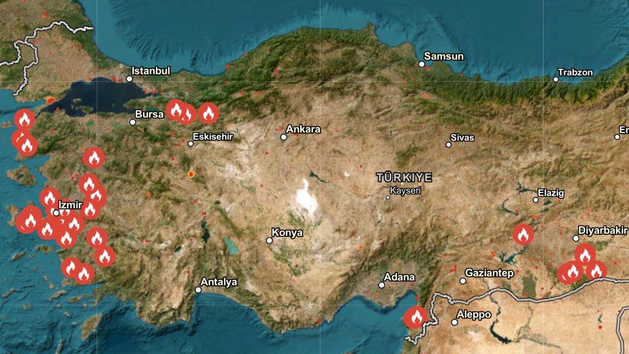 Türkiye yangın haritası son dakika: 23 Temmuz nerede yangın var? Türkiye yangın haritası son dakika: 23 Temmuz nerede yangın var?