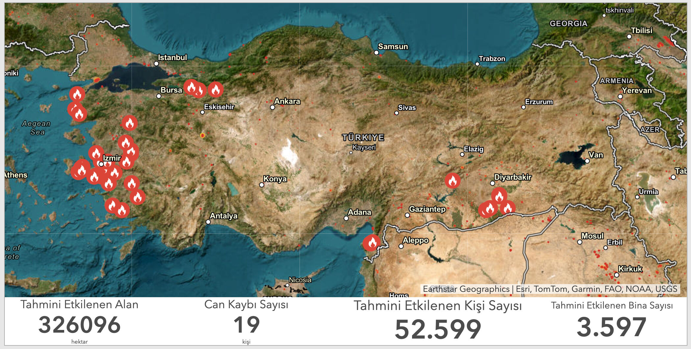Türkiye yangın haritası son dakika: 23 Temmuz nerede yangın var? Türkiye yangın haritası son dakika: 23 Temmuz nerede yangın var? - 1. Resim