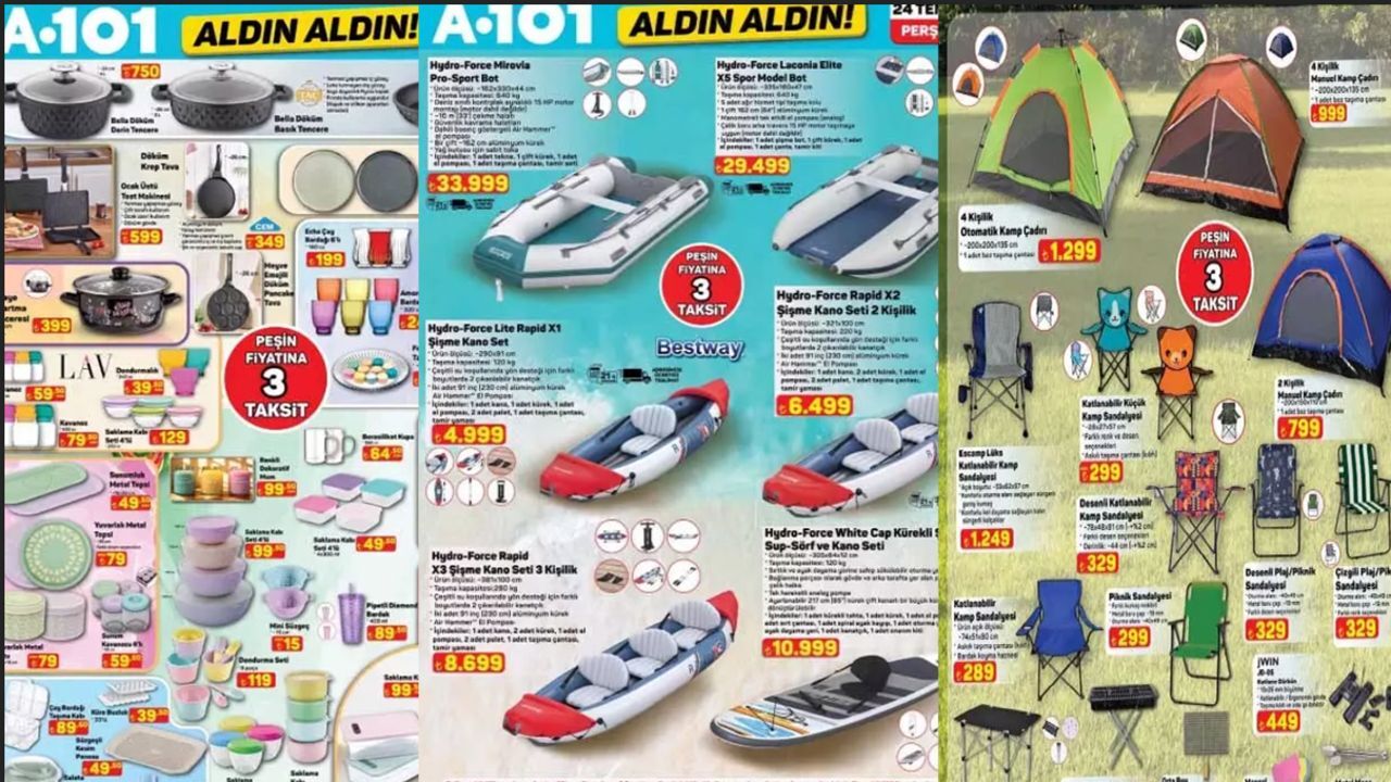 24 temmuz a101 kataloğu 2025! Kamp sehpası, tiny house, sörf ve kano seti raflarda yerini aldı 24 temmuz a101 kataloğu 2025! Kamp sehpası, tiny house, sörf ve kano seti raflarda yerini aldı