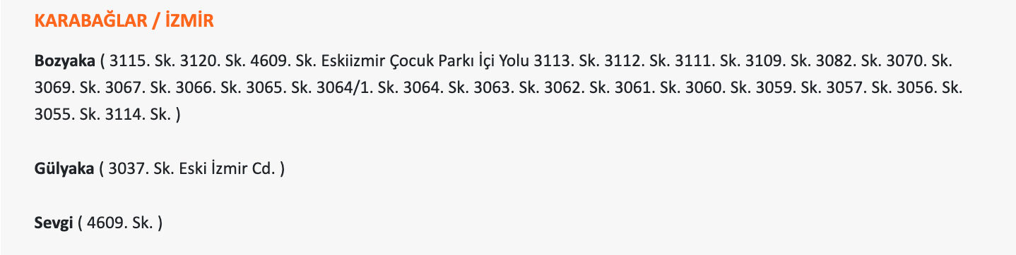 24 Temmuz Gediz elektrik listeyi paylaştı, İzmir karanlığa gömülecek! İzmir'de elektrikler ne zaman gelecek, saat kaçta? 24 Temmuz Gediz elektrik listeyi paylaştı, İzmir karanlığa gömülecek! İzmir'de elektrikler ne zaman gelecek, saat kaçta? - 9. Resim