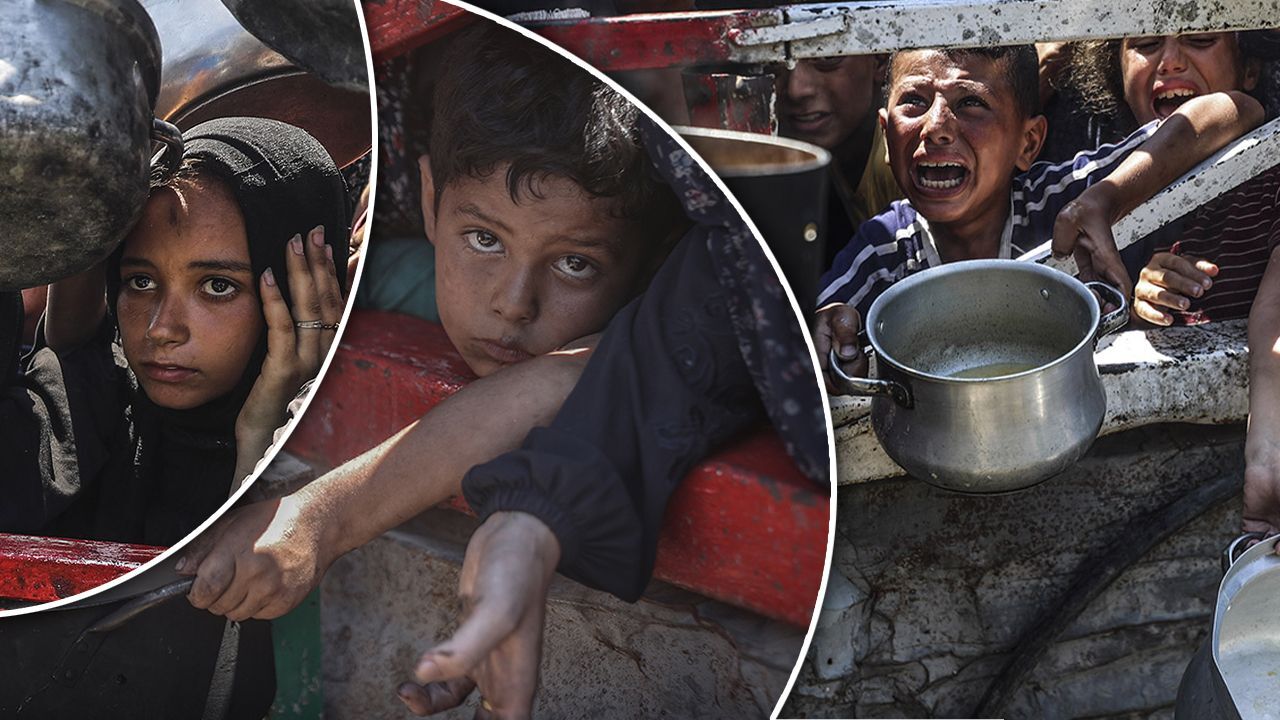 500 bin çuval una ihtiyaç var! Bu fotoğraflar tarihi kara leke olarak geçti... Gazze&#039;de açlık yürek sızlattı