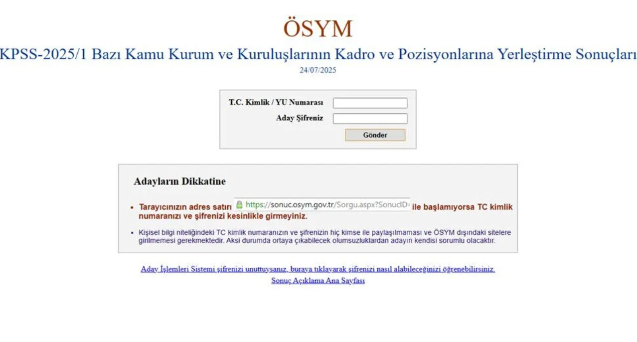 KPSS merkezi atama sonuçları açıklandı! KPSS/1 tercih yerleştirme sonuçları nereden sorgulanır? KPSS merkezi atama sonuçları açıklandı! KPSS/1 tercih yerleştirme sonuçları nereden sorgulanır? - 1. Resim