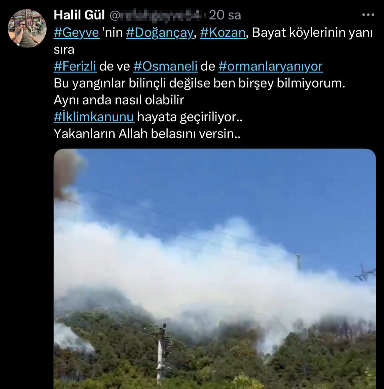 Yeniden Refah Partili üyenin "yangın" paylaşımı olay oldu! Apar topar gözaltına alındı Yeniden Refah Partili üyenin "yangın" paylaşımı olay oldu! Apar topar gözaltına alındı - 2. Resim