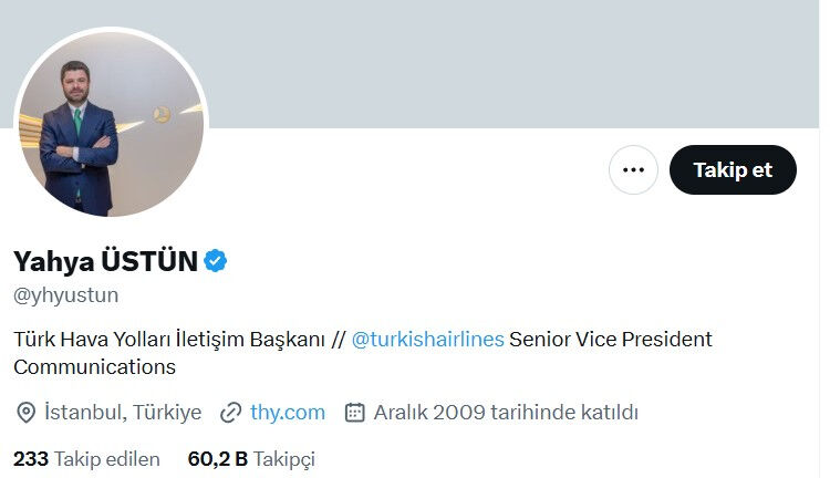 THY'de kritik değişiklik! Yahya Üstün o göreve getirildi THY'de kritik değişiklik! Yahya Üstün o göreve getirildi - 1. Resim