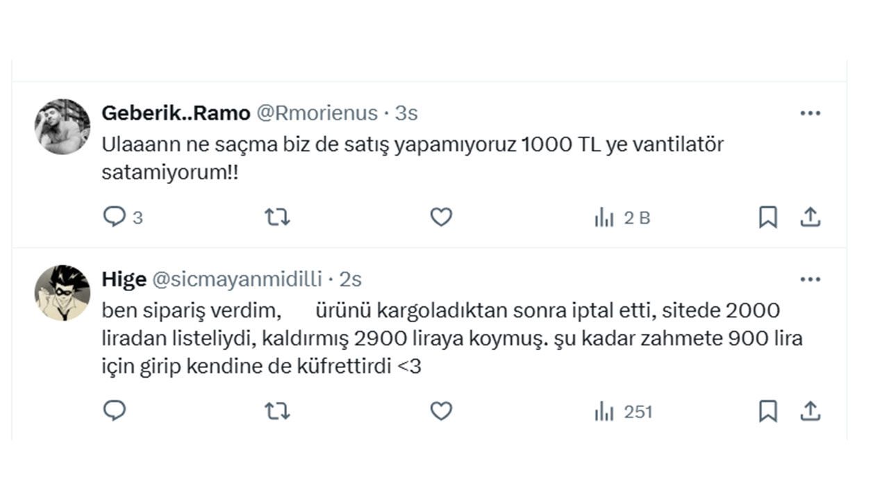Vantilatör fiyatlarına 1 haftada yüzde 90 zam mı geldi? Klima alamayan vatandaşlar yöneliyor Vantilatör fiyatlarına 1 haftada yüzde 90 zam mı geldi? Klima alamayan vatandaşlar yöneliyor - 1. Resim
