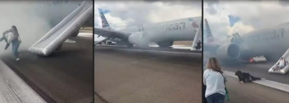 American Airlines uçağında patlama! 179 yolcu son anda kurtarıldı American Airlines uçağında patlama! 179 yolcu son anda kurtarıldı - 1. Resim