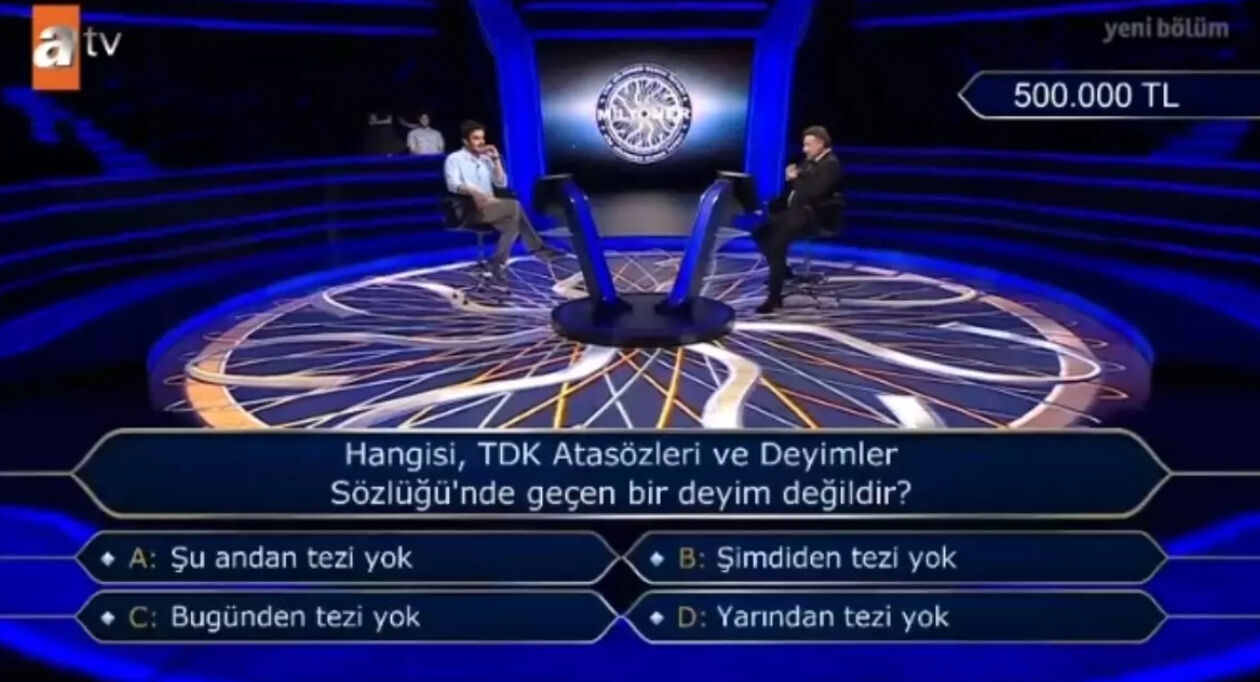 Şu andan tezi yok! Hangisi, TDK Atasözleri ve Deyimler Sözlüğü'nde geçen bir deyim değildir? Şu andan tezi yok! Hangisi, TDK Atasözleri ve Deyimler Sözlüğü'nde geçen bir deyim değildir? - 1. Resim