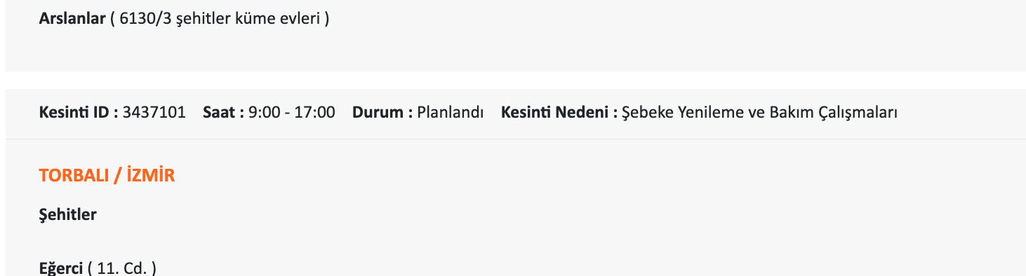 28 Temmuz İzmir elektrik kesintisi listesi: Aman dikkat! İzmir'in 12 ilçesinde elektrikler olmayacak 28 Temmuz İzmir elektrik kesintisi listesi: Aman dikkat! İzmir'in 12 ilçesinde elektrikler olmayacak - 15. Resim