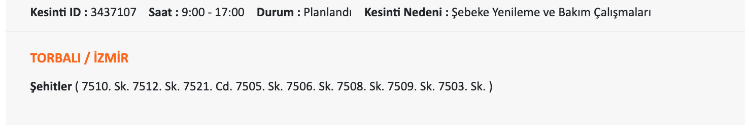 28 Temmuz İzmir elektrik kesintisi listesi: Aman dikkat! İzmir'in 12 ilçesinde elektrikler olmayacak 28 Temmuz İzmir elektrik kesintisi listesi: Aman dikkat! İzmir'in 12 ilçesinde elektrikler olmayacak - 16. Resim