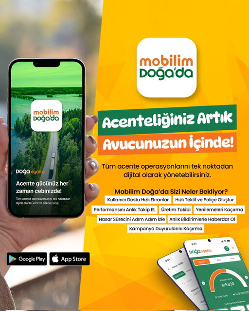 Doğa Sigorta’nın, Mobilim DOĞA’ da Uygulaması ile Acenteliğiniz Artık Avucunuzda - 1. Resim